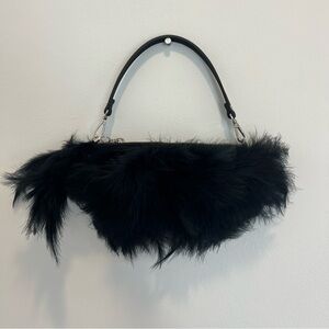 Hand-made Feather Bag / Clutch